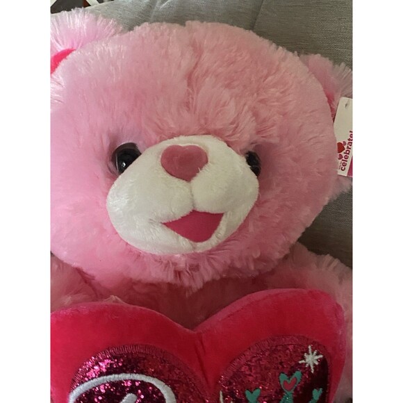 Sweetheart Teddy Bear 2022 Pink Valentines Day Plush Stuffed Animal 18” Princess - Picture 5 of 9